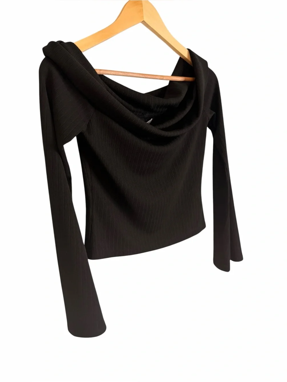 Revolve Lovers and Friends Black Fletcher Top Ribbed Women’s Size Medium NWT - Picture 6 of 11